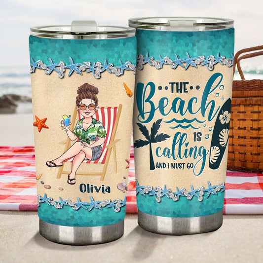 Life Is Better At The Beach - Personalized Sea Lover Tumbler