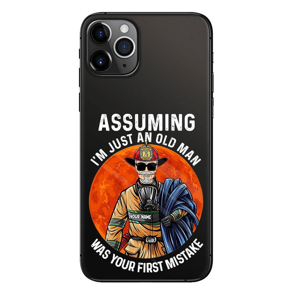 Your Mistake - Personalized Firefighter Clear Phone Case