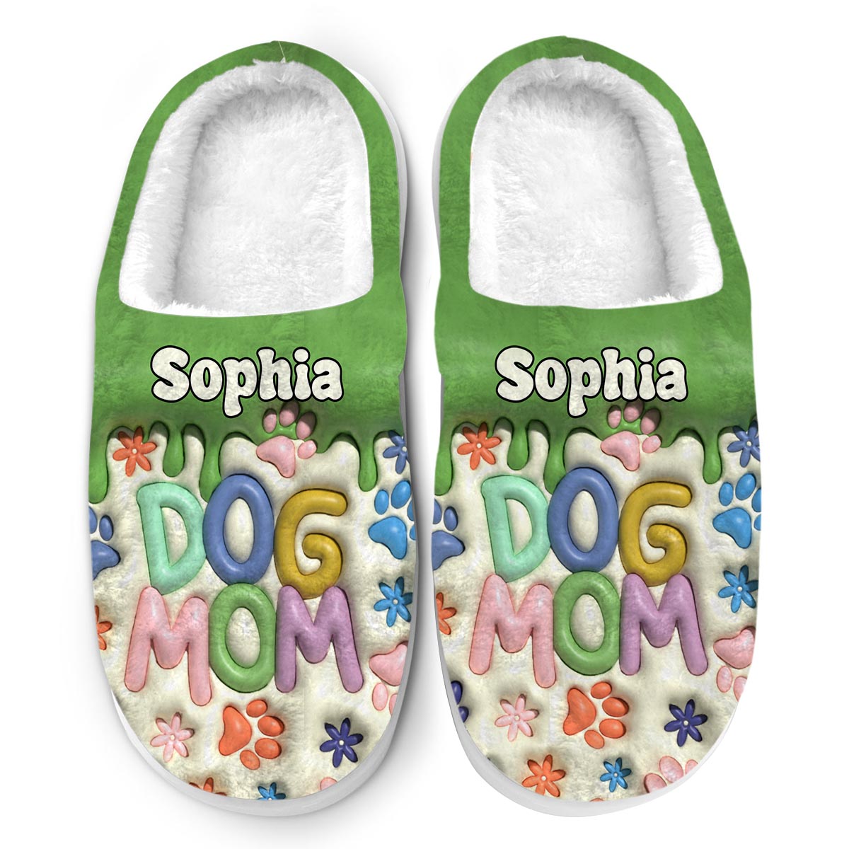 Pet Mom - Personalized Dog Slippers
