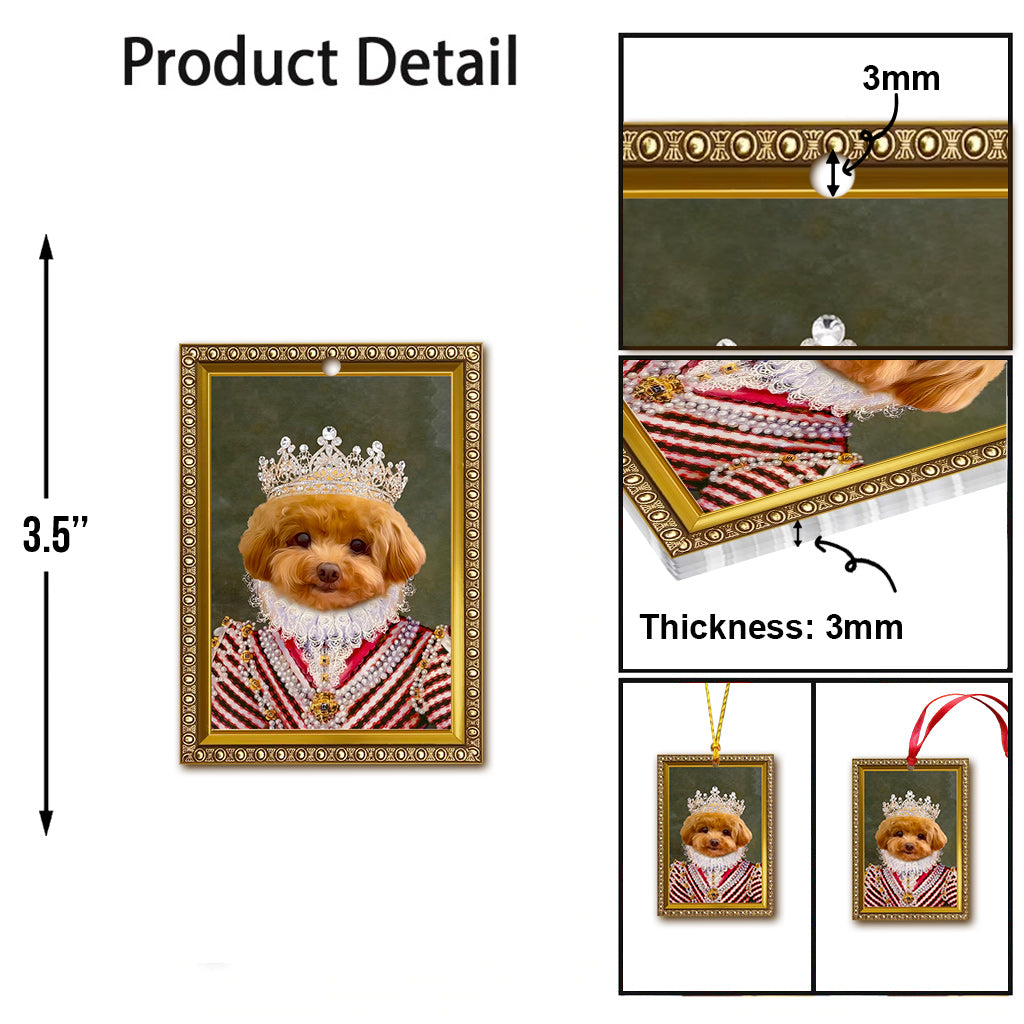 Custom Royal Portrait Renaissance Style - Personalized Dog Ornament
