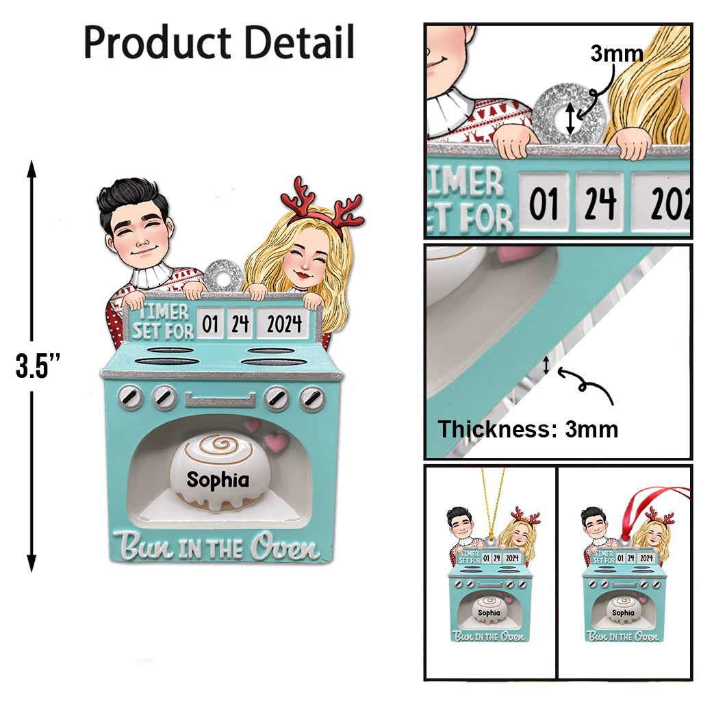 Bun In The Oven - Gift for Newborn - Personalized Ornament