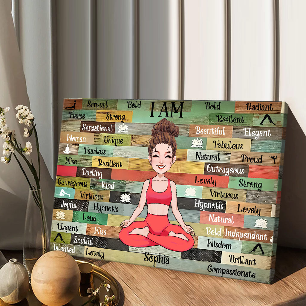 I Am - Personalized Yoga Canvas And Poster