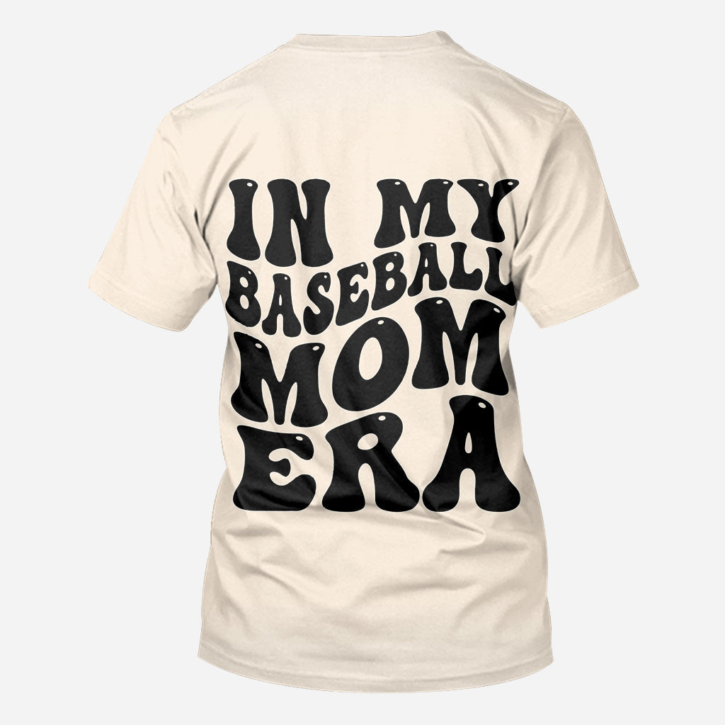 In My Baseball Mom Era - Personalized Baseball All Over Shirt