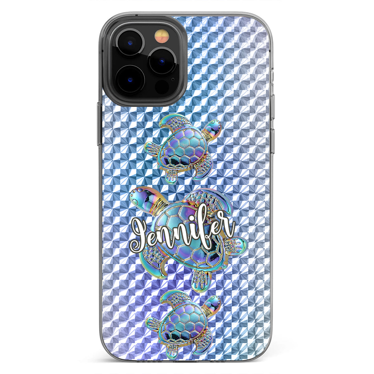 Salty Lil Beach - Personalized Turtle Clear Phone Case