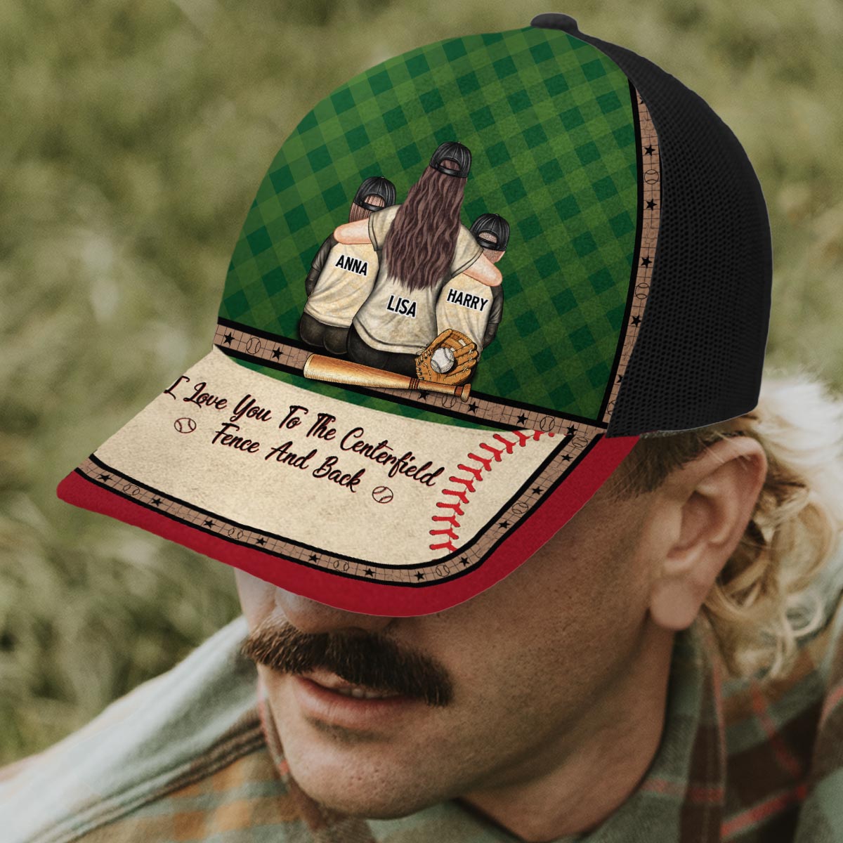 My Heart Is On That Field - Personalized Baseball Trucker Hat