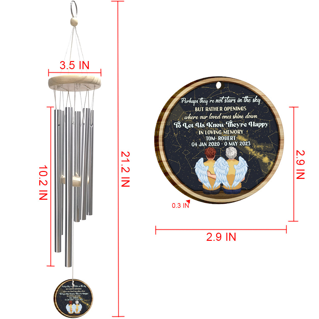 When I Look At The Stars - Personalized Memorial Wind Chime