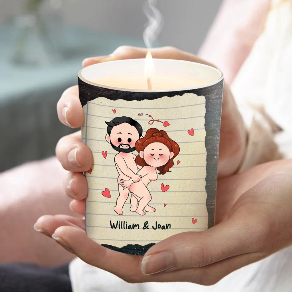 Smells Like - Personalized Couple Candle With Wooden Lid