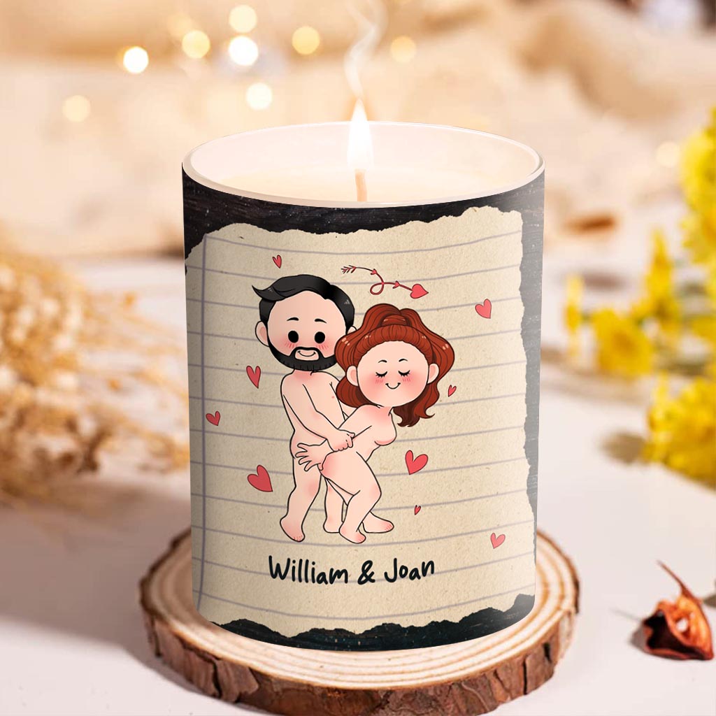 Smells Like - Personalized Couple Candle With Wooden Lid