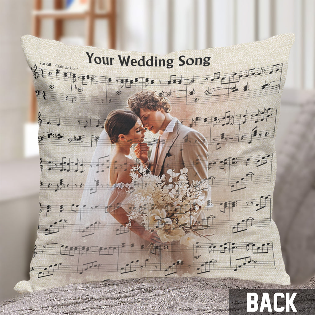 Beautiful In White - Personalized Husband And Wife Throw Pillow