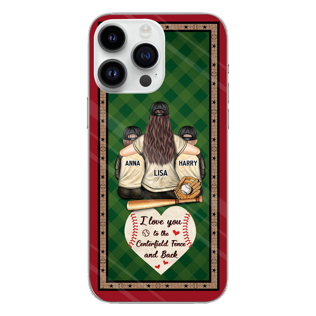 My Heart Is On That Field - Personalized Baseball Clear Phone Case