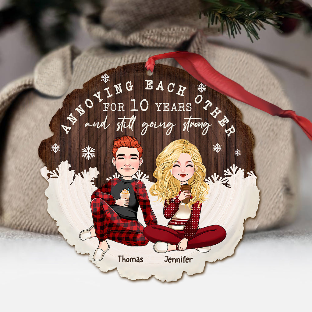 Annoying Each Other - Personalized Couple Ornament