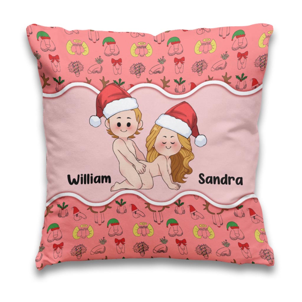 All I Want For Christmas - Personalized Couple Throw Pillow