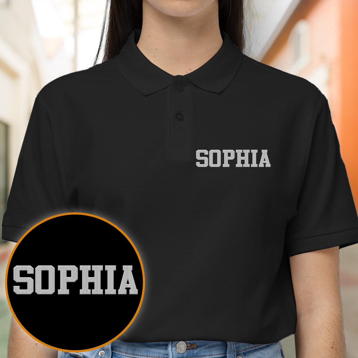 Custom Name - Personalized Step Mom Embroidered Polo Shirt