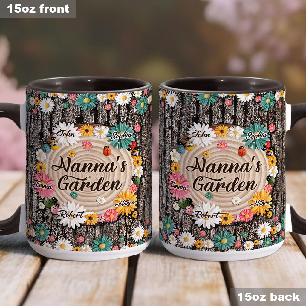 Nana's Garden - Personalized Grandma Accent Mug