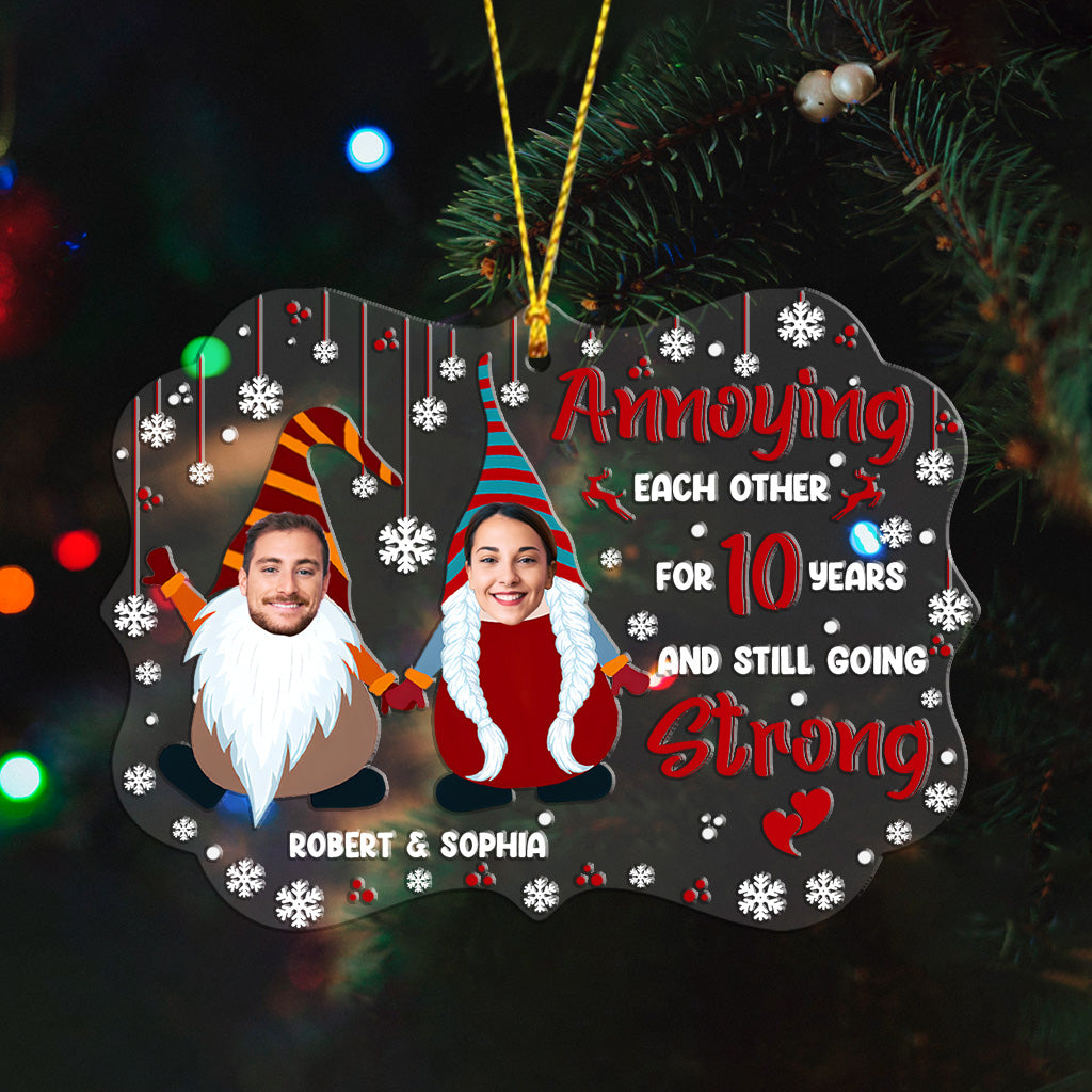 Annoying Each Other - Personalized Couple Ornament