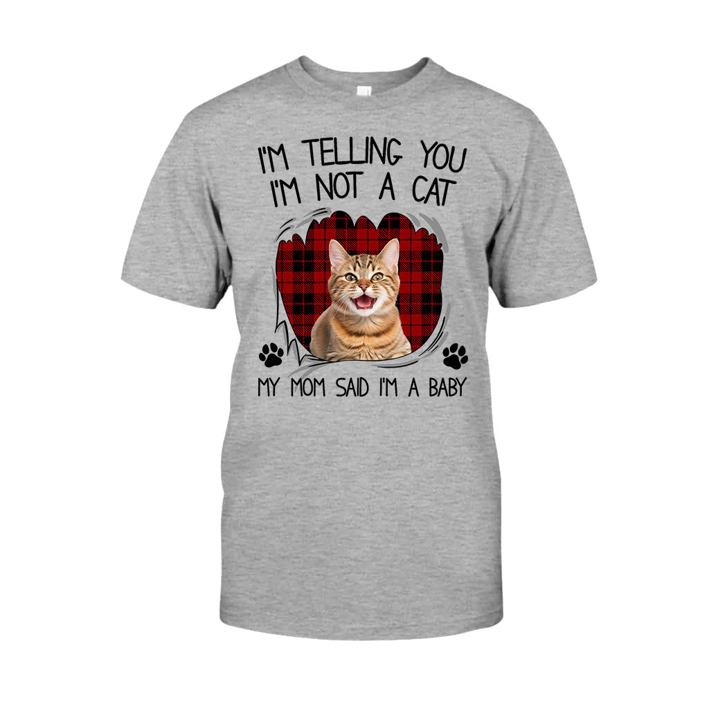 My Mom Said I'm A Baby - Personalized Cat T-shirt And Hoodie