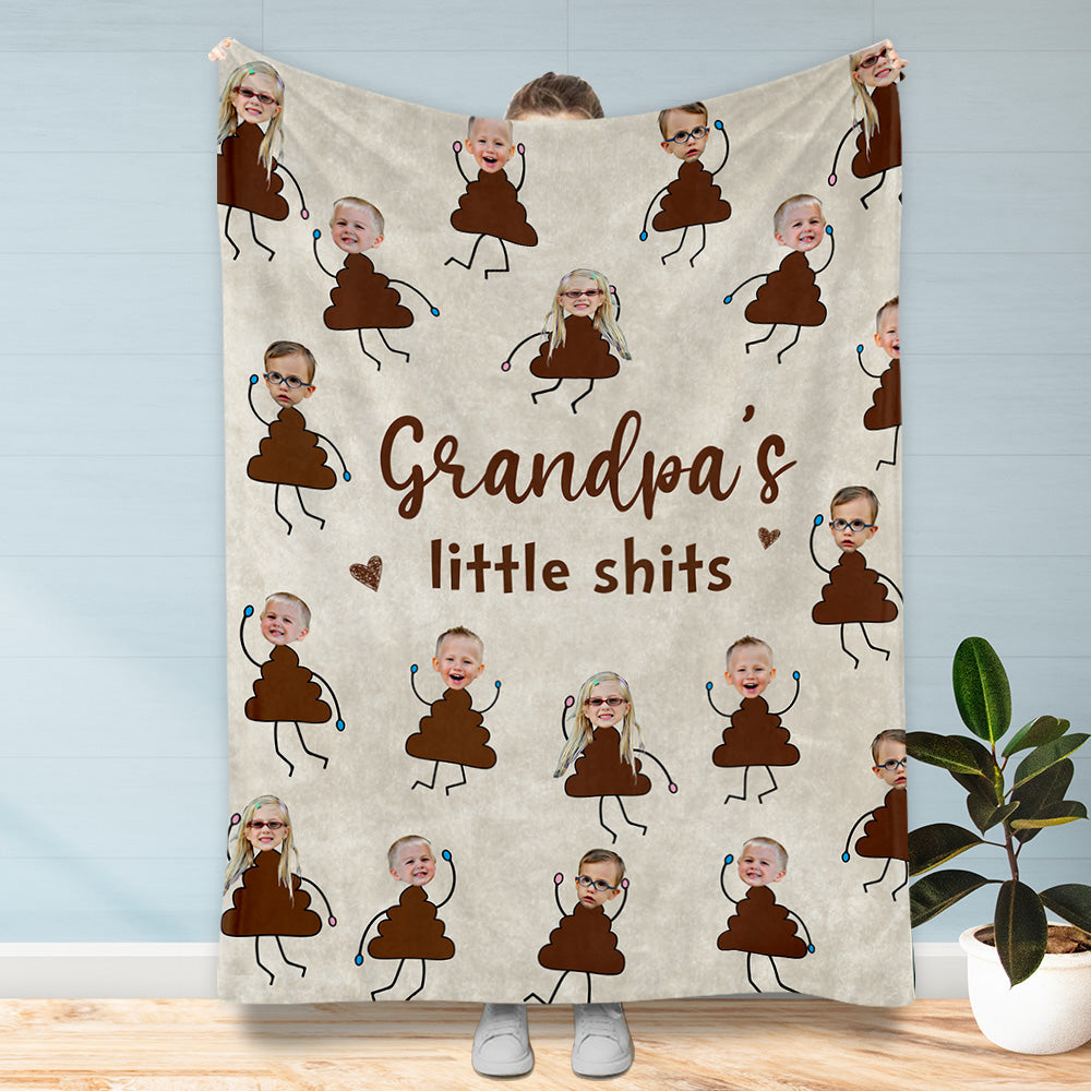 Grandma's Little Cuties - Gift for grandma, mom, dad, grandpa - Personalized Blanket
