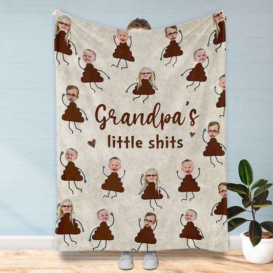Grandma's Little Cuties - Gift for grandma, mom, dad, grandpa - Personalized Blanket