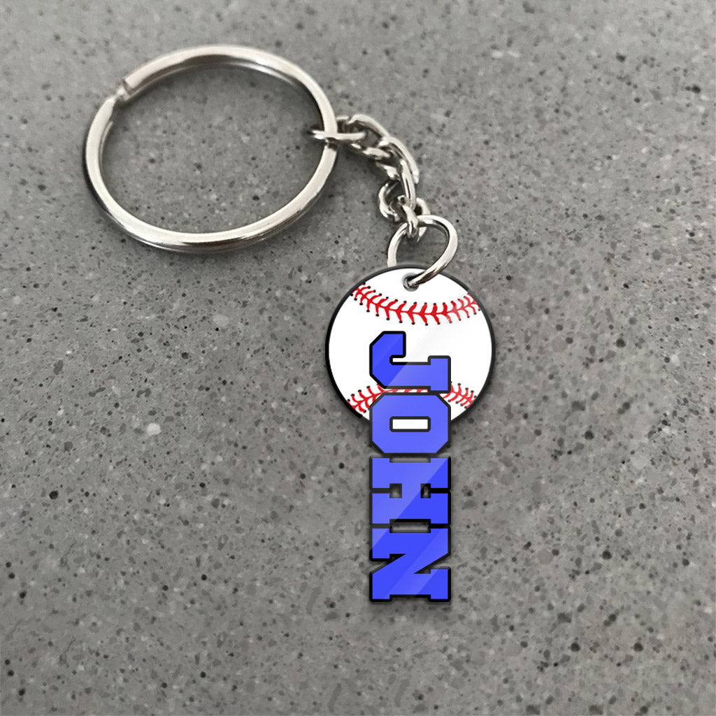 Game Day - Personalized Baseball Keychain