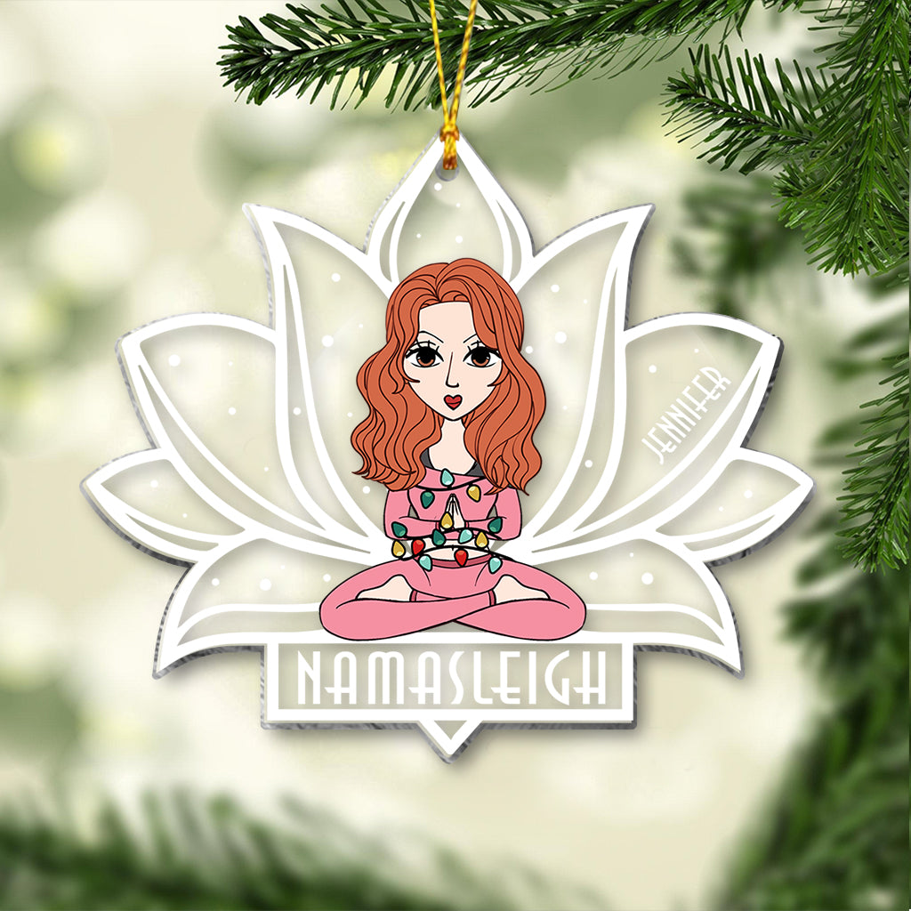 Namasleigh - Personalized Yoga Transparent Ornament