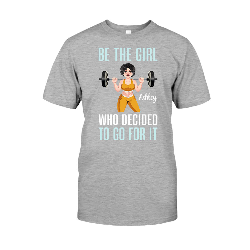 She Decided To Go For It - Personalized Fitness T-shirt And Hoodie