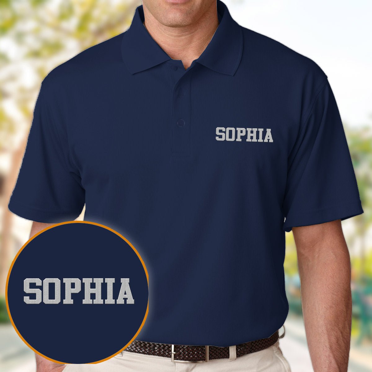 Custom Name - Personalized Step Mom Embroidered Polo Shirt