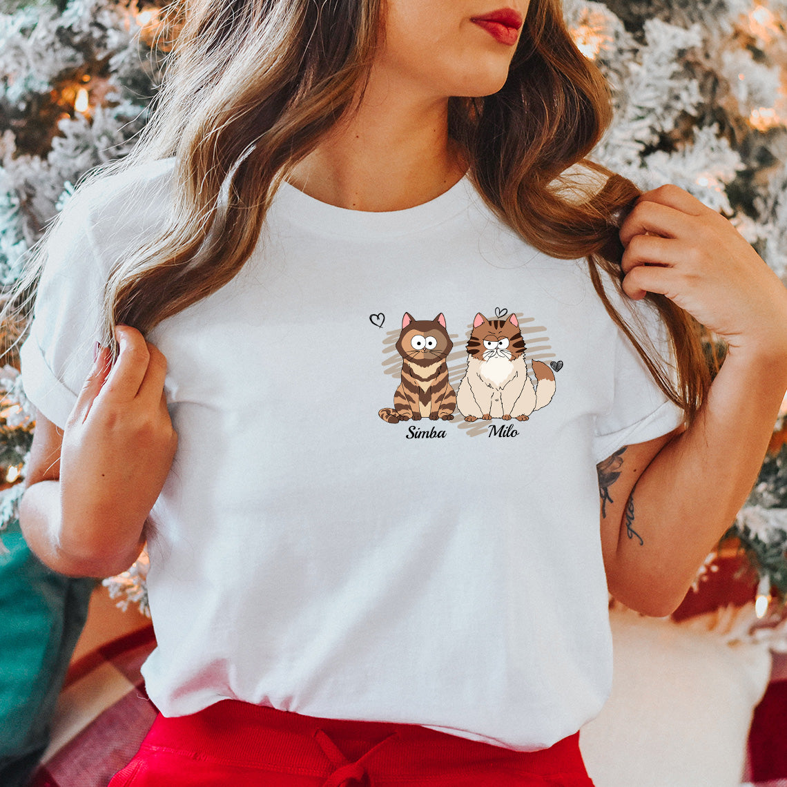 In My Dog/ Cat Mom Era - Personalized Cat T-shirt And Hoodie