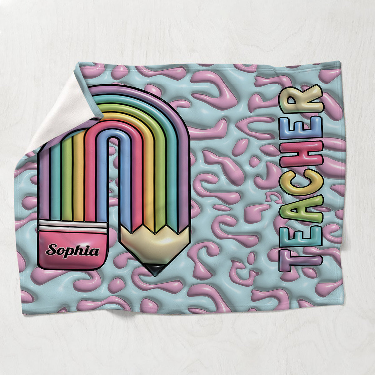 Teacher Life - Personalized Teacher Blanket