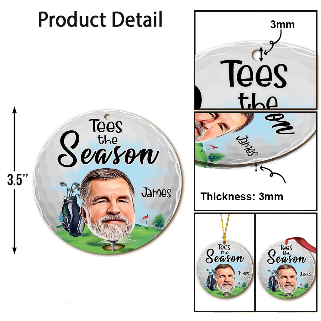 Tees the Season - Personalized Golf Ornament