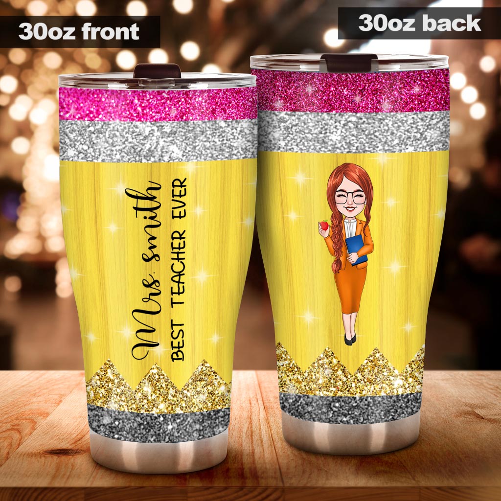 Teaching Is A Work Of Heart - Personalized Teacher Tumbler