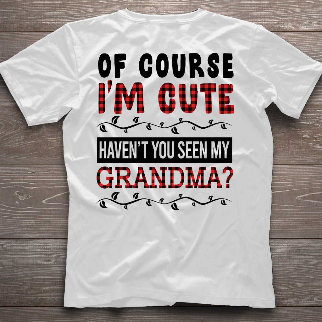 Of Course I'm Cute - Personalized Grandpa T-shirt And Hoodie