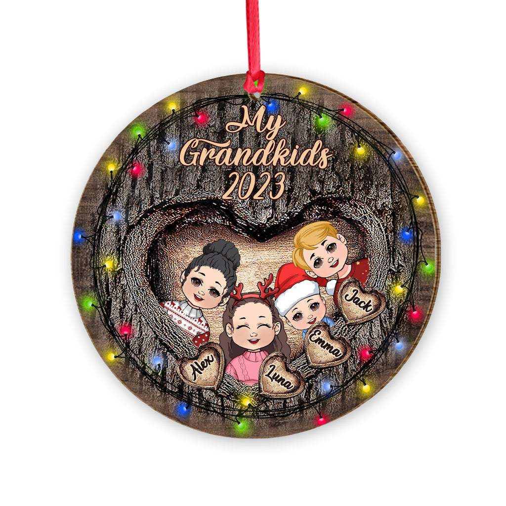 My Grandkids - Personalized Grandma Ornament
