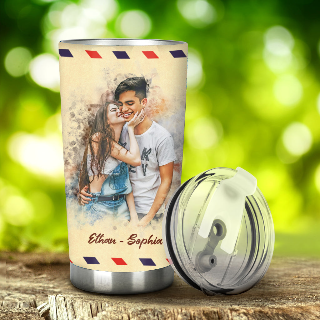 Dear Love Of My Life - Personalized Couple Tumbler