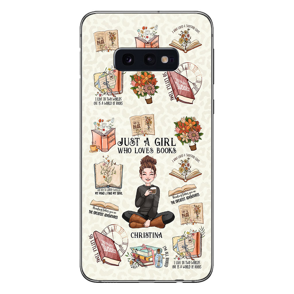 Just A Girl Who Loves Books - Personalized Book Phone Case