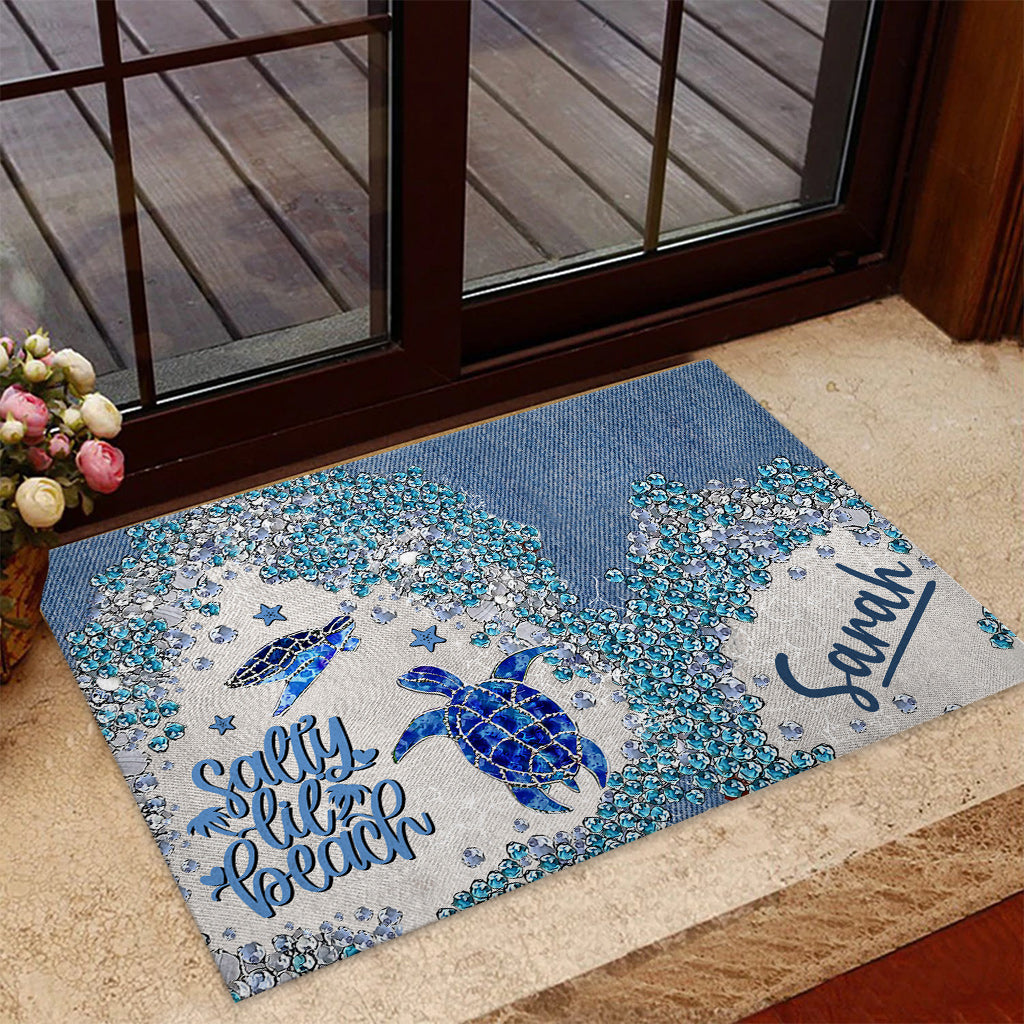 Turtle Bling - Personalized Turtle Doormat