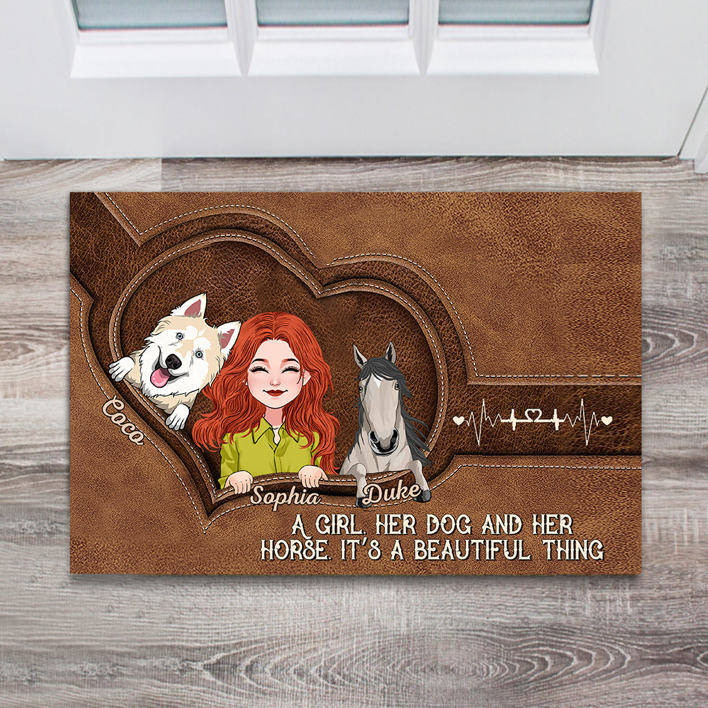 Positive Affirmations Butterfly - Personalized Butterfly Doormat