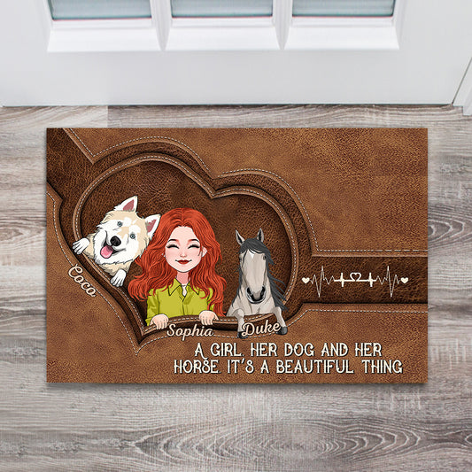 Positive Affirmations Butterfly - Personalized Butterfly Doormat