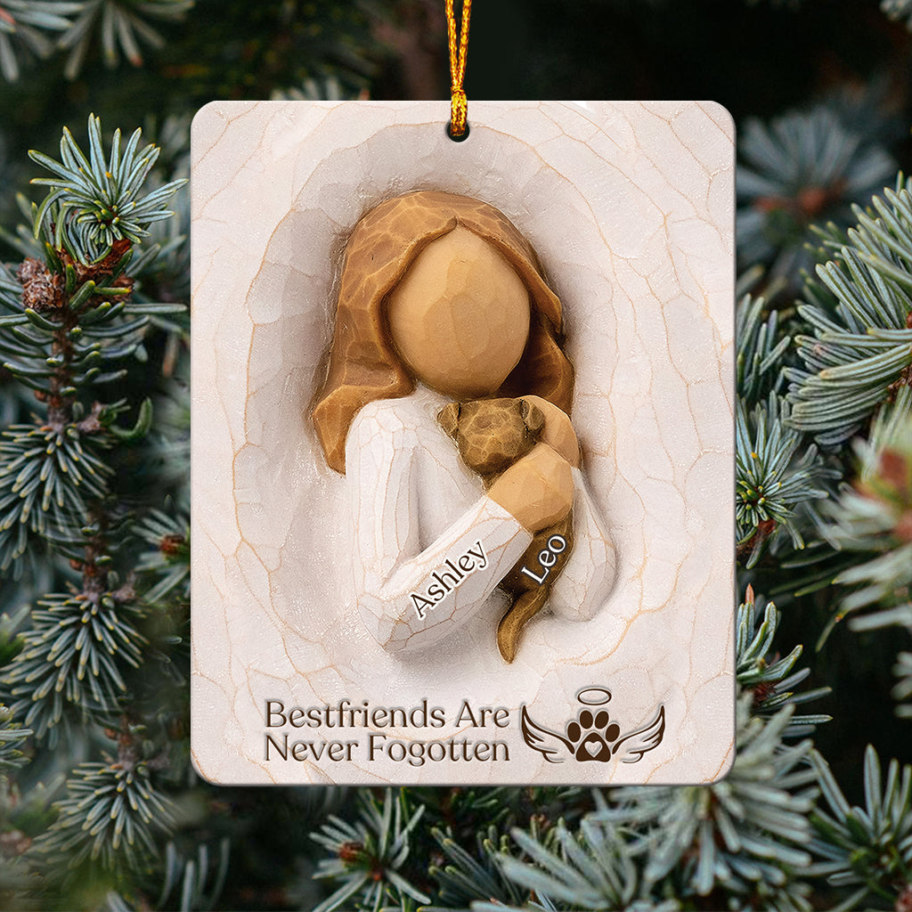 Bestfriends Are Never Fogotten - Personalized Dog Ornament
