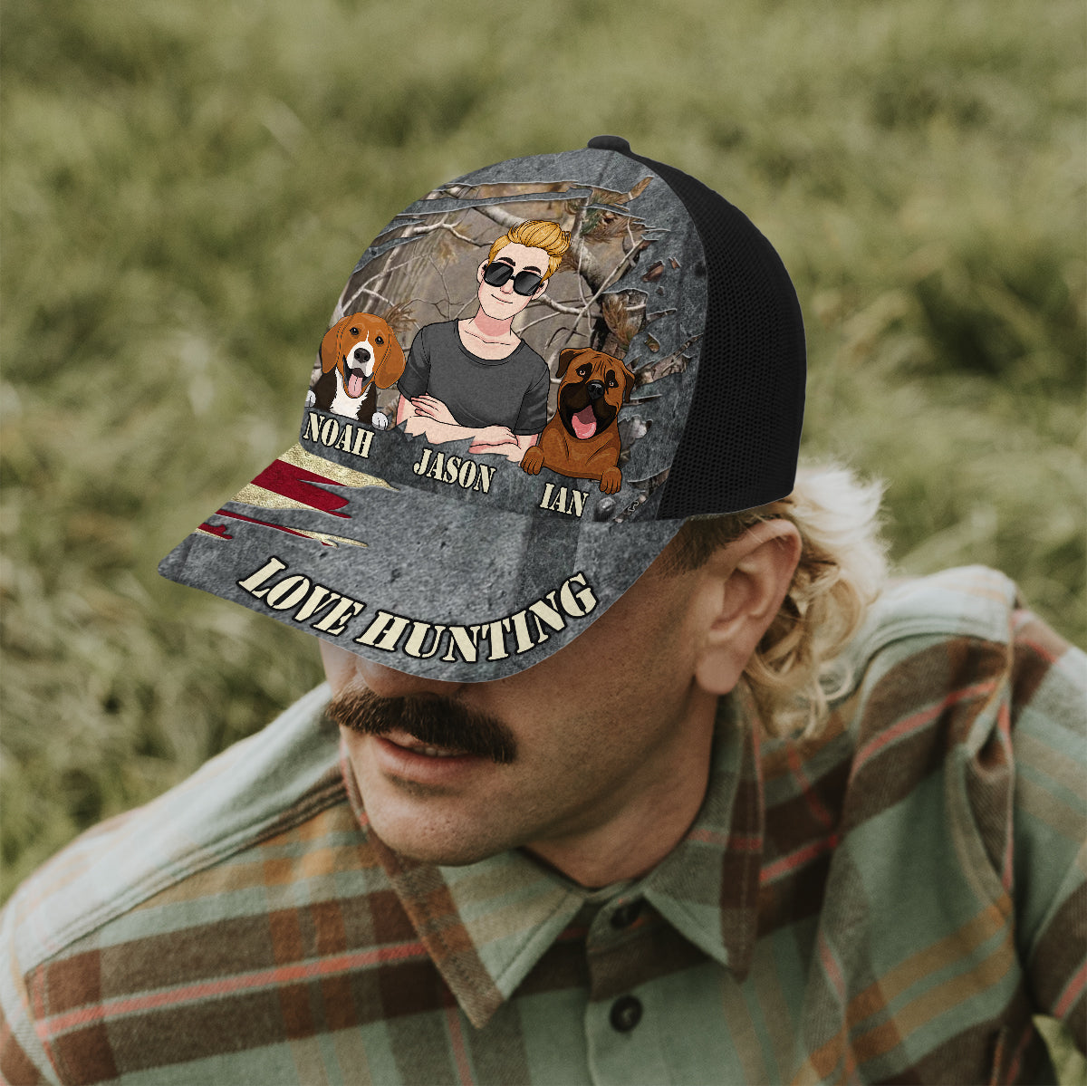 Love Hunting - Personalized Hunting Trucker Hat