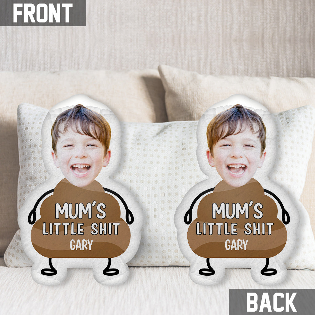 Mum's Little Shits - Personalized Mother Shaped Pillow
