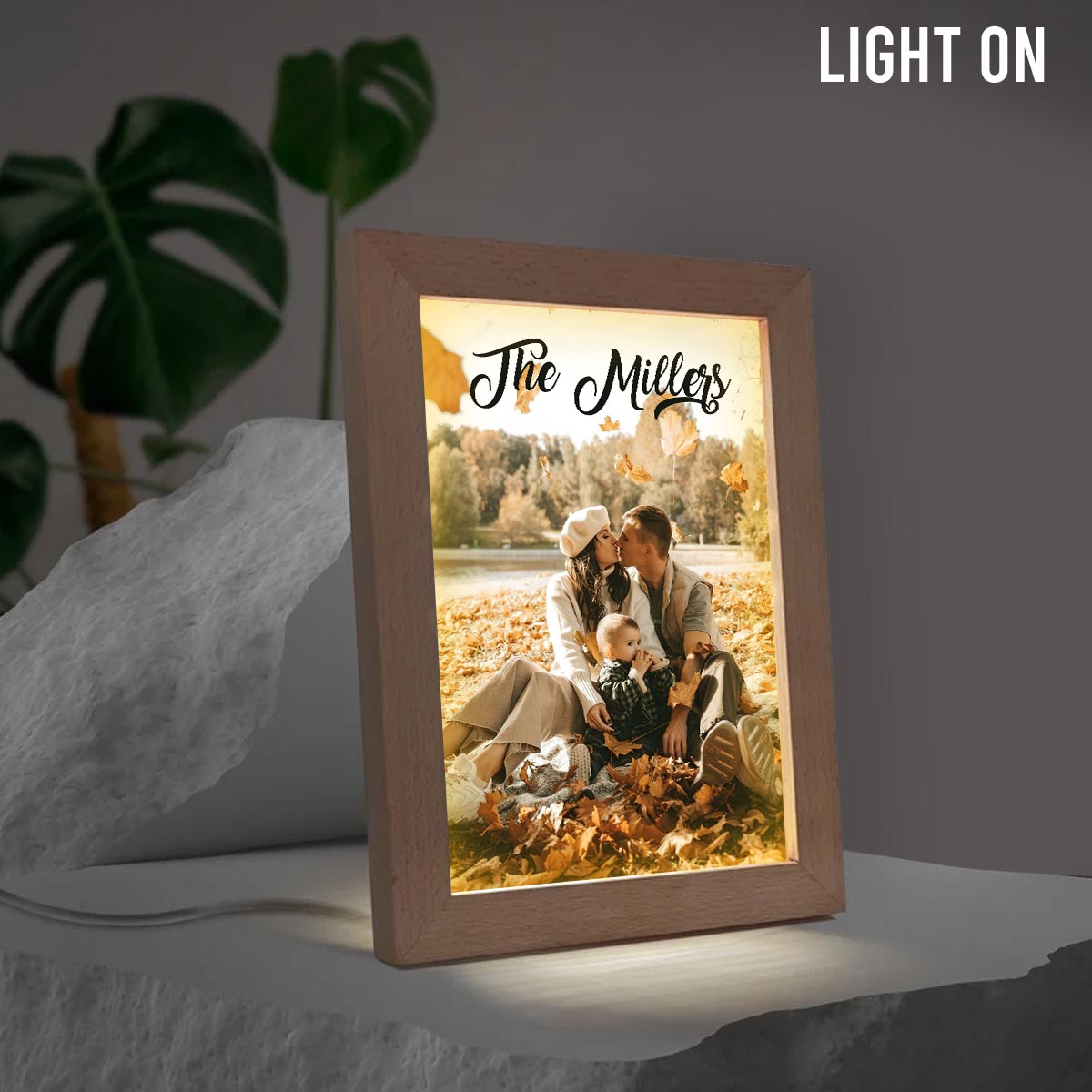 Love Family - Personalized Family Light Photo Frame