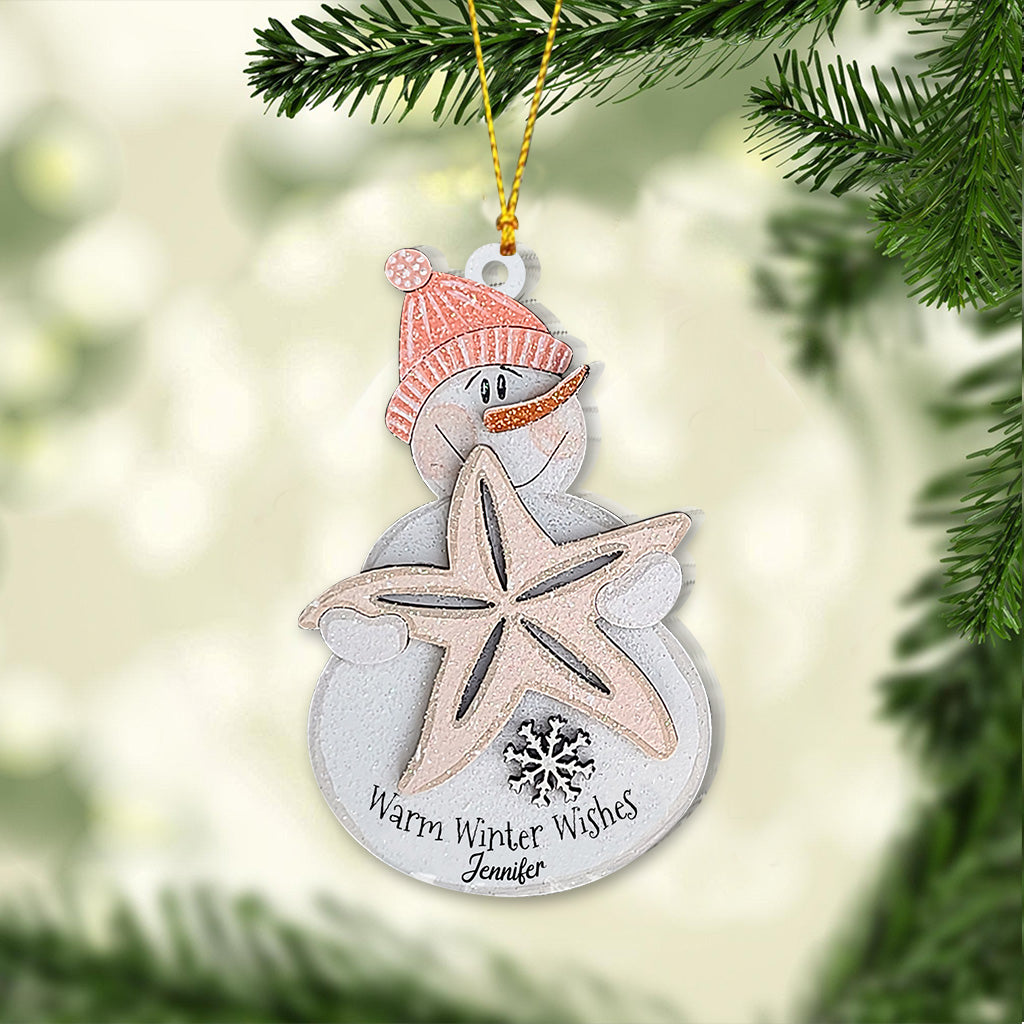 Warm Winter Wishes - Personalized Sea Lover Ornament