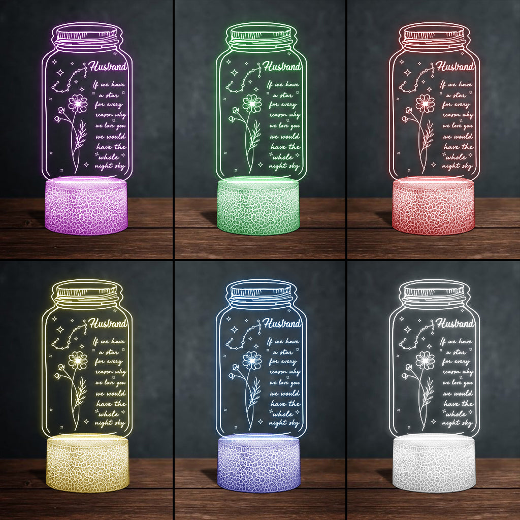 If I Had A Star Birth Flower Zodiac Sign - Gift for mom, grandma, daughter, wife, girlfriend, dad, grandpa, boyfriend, husband - Personalized Shaped Plaque Light Base