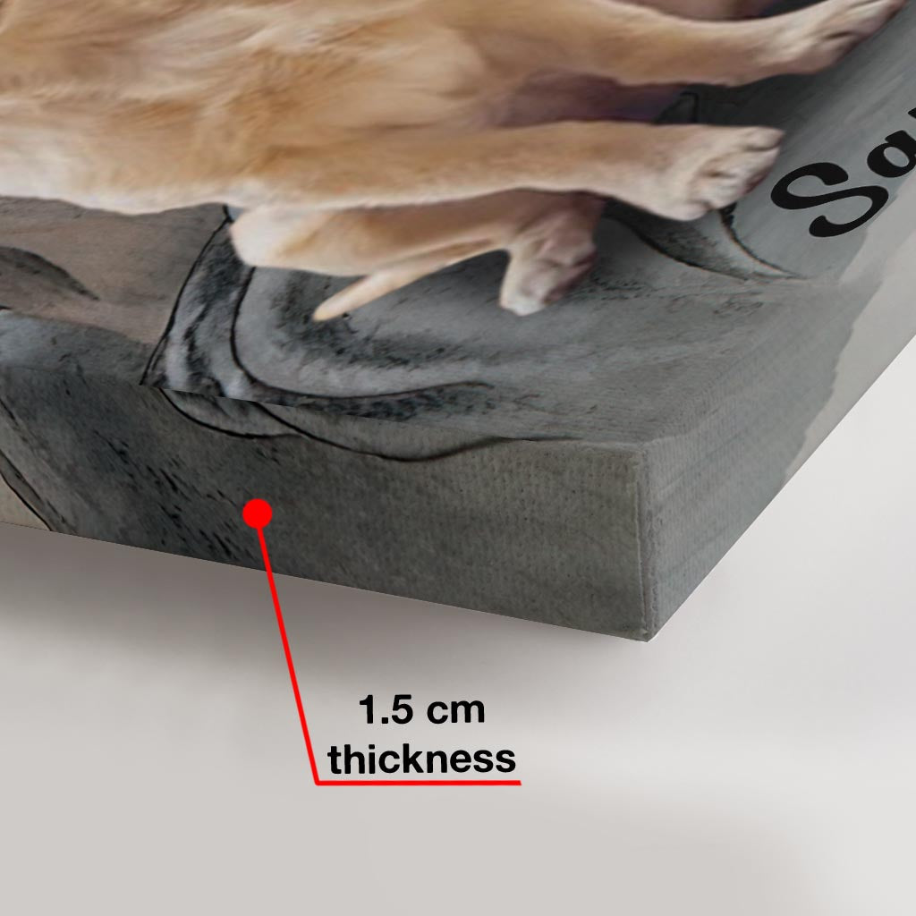 Those We Love Don't Go Away They Walk Beside Us Everyday - Personalized Dog Canvas And Poster