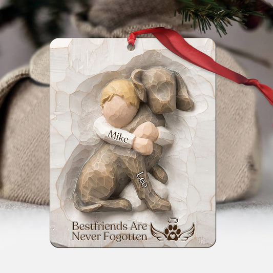 Bestfriends Are Never Fogotten - Personalized Dog Ornament
