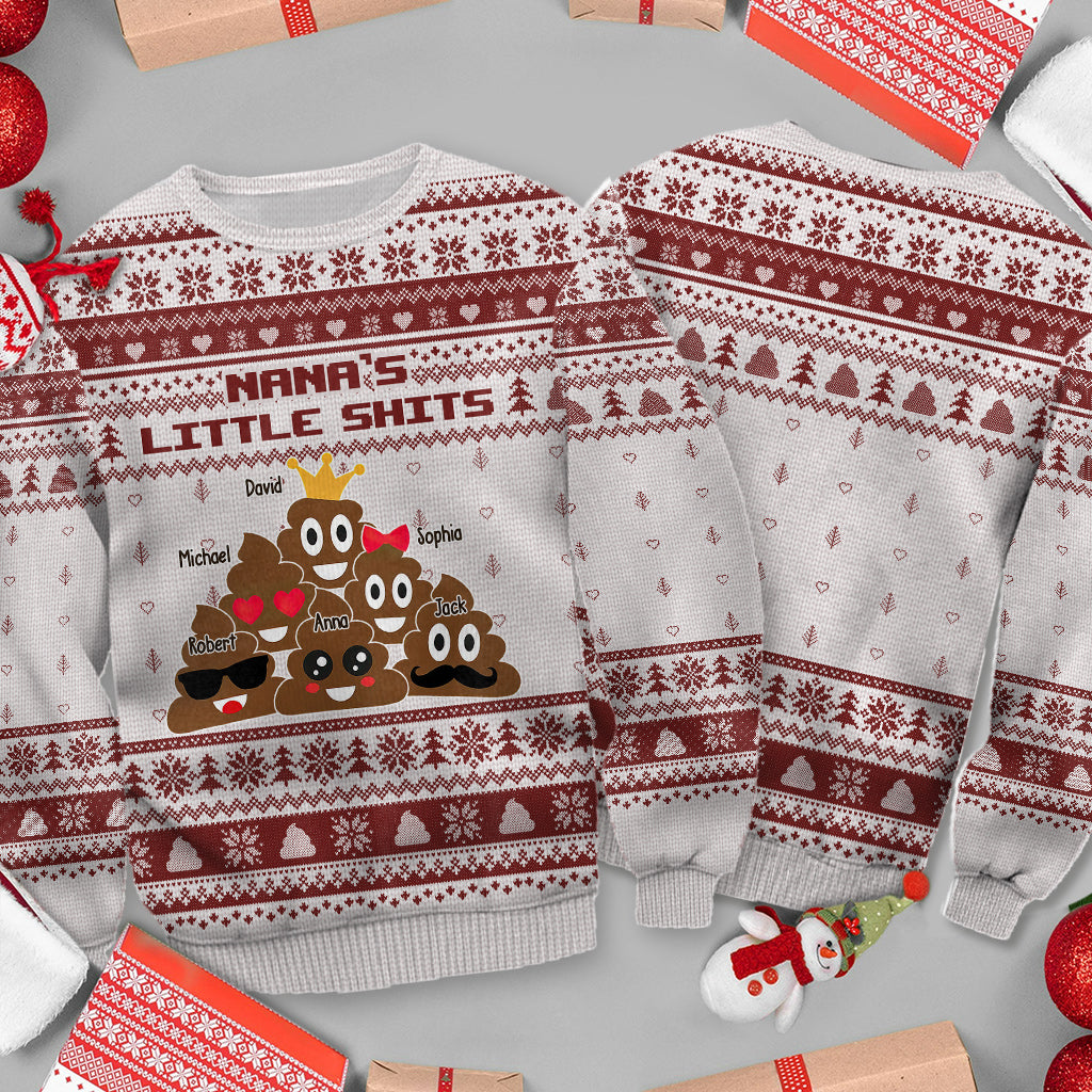 Nana’s Little Cuties - Personalized Grandma Ugly Sweater