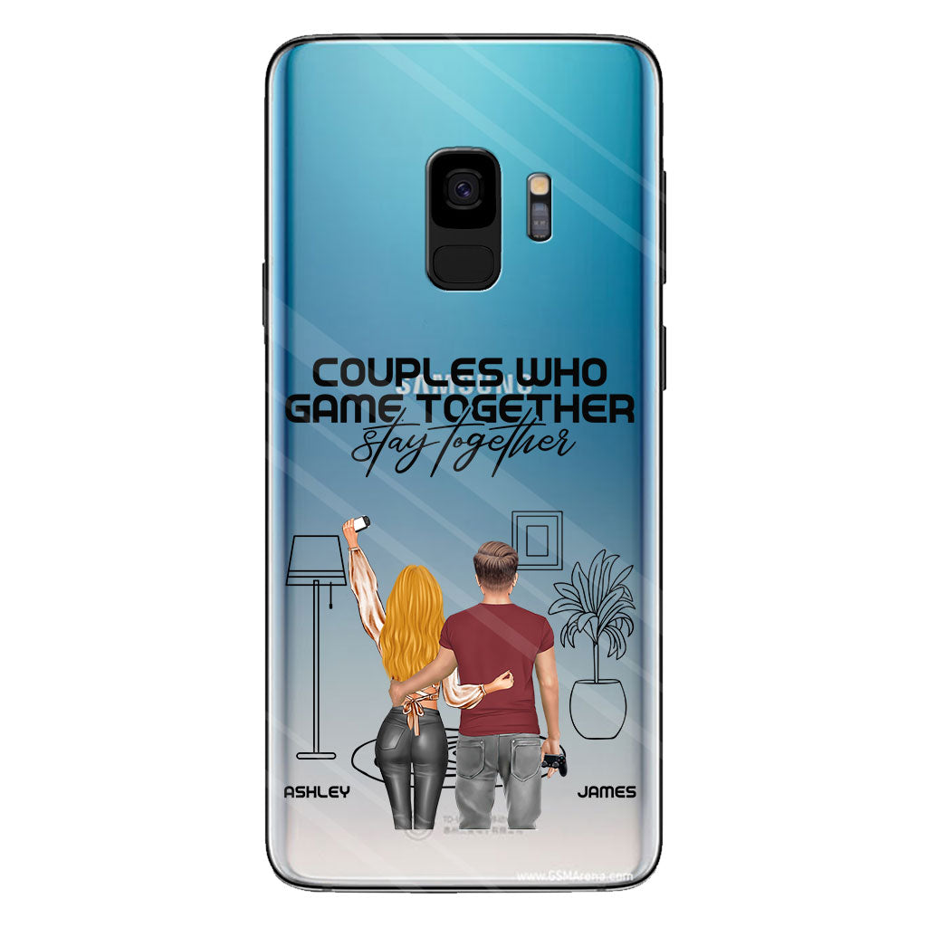 Couples Who Game Together Stay Together - Personalized Video Game Clear Phone Case