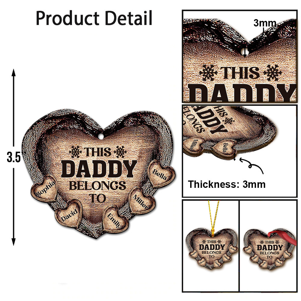 This Dad / Mom / Grandma / Grandpa Belongs To - Personalized Father Ornament