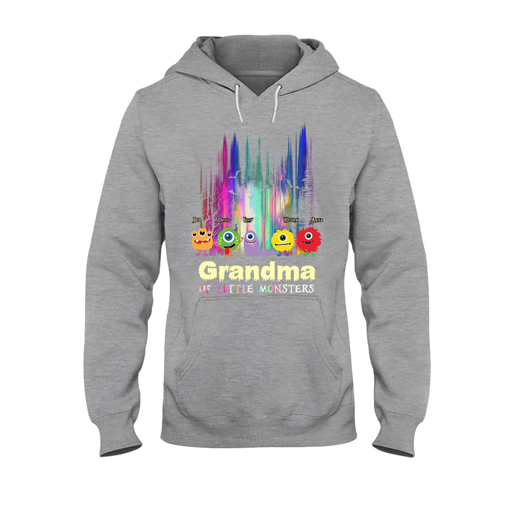 Grandma Of Little Monsters - Personalized Grandma T-shirt And Hoodie