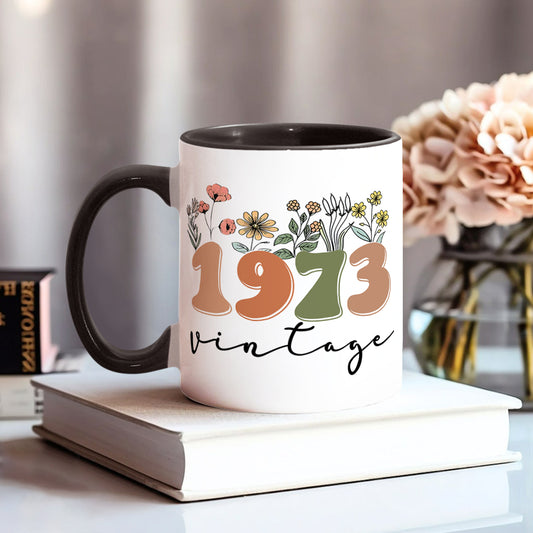 Vintage Version - Personalized Birthday Accent Mug